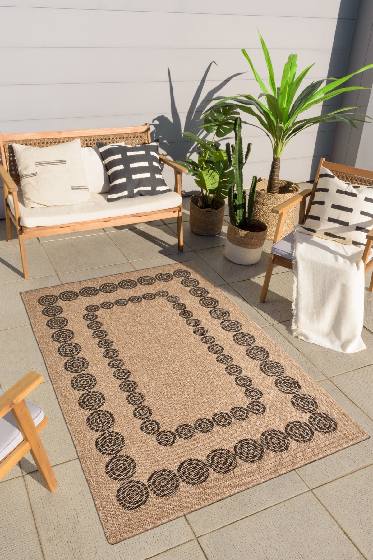 Tapis retangle jute Nazar rugs