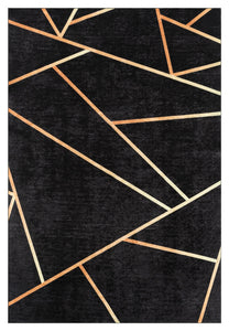 Tapis scandinave motif graphique Nazar rugs