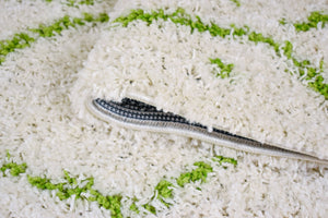 Tapis shaggy à losanges Nazar rugs