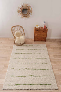 Tapis shaggy vert Nazar rugs