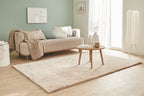 Tapis uni style moderne beige Nazar rugs