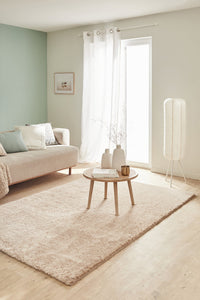 Tapis uni style moderne beige Nazar rugs