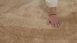 Tapis uni style moderne crème Nazar rugs
