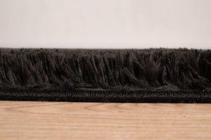 Tapis uni style moderne noir Nazar rugs