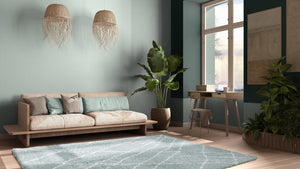 Tapis vert d'eau en laine artificielle Nazar rugs