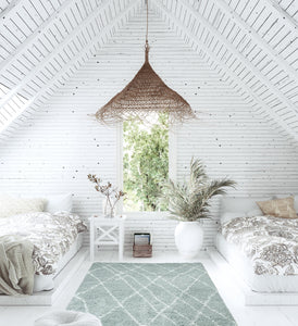 Tapis vert d'eau en laine artificielle Nazar rugs