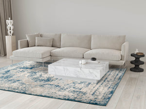 Tapis vintage bleu Nazar rugs