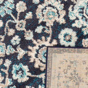 Tapis vintage bleu pétrole Nazar rugs