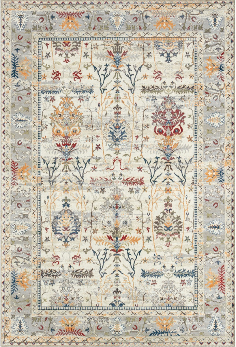 Tapis vintage lavable crème Nazar rugs