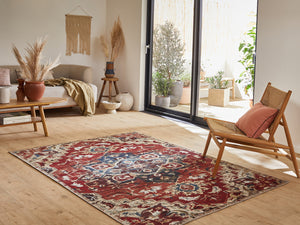 Tapis vintage motif multicolore fleuri Nazar rugs