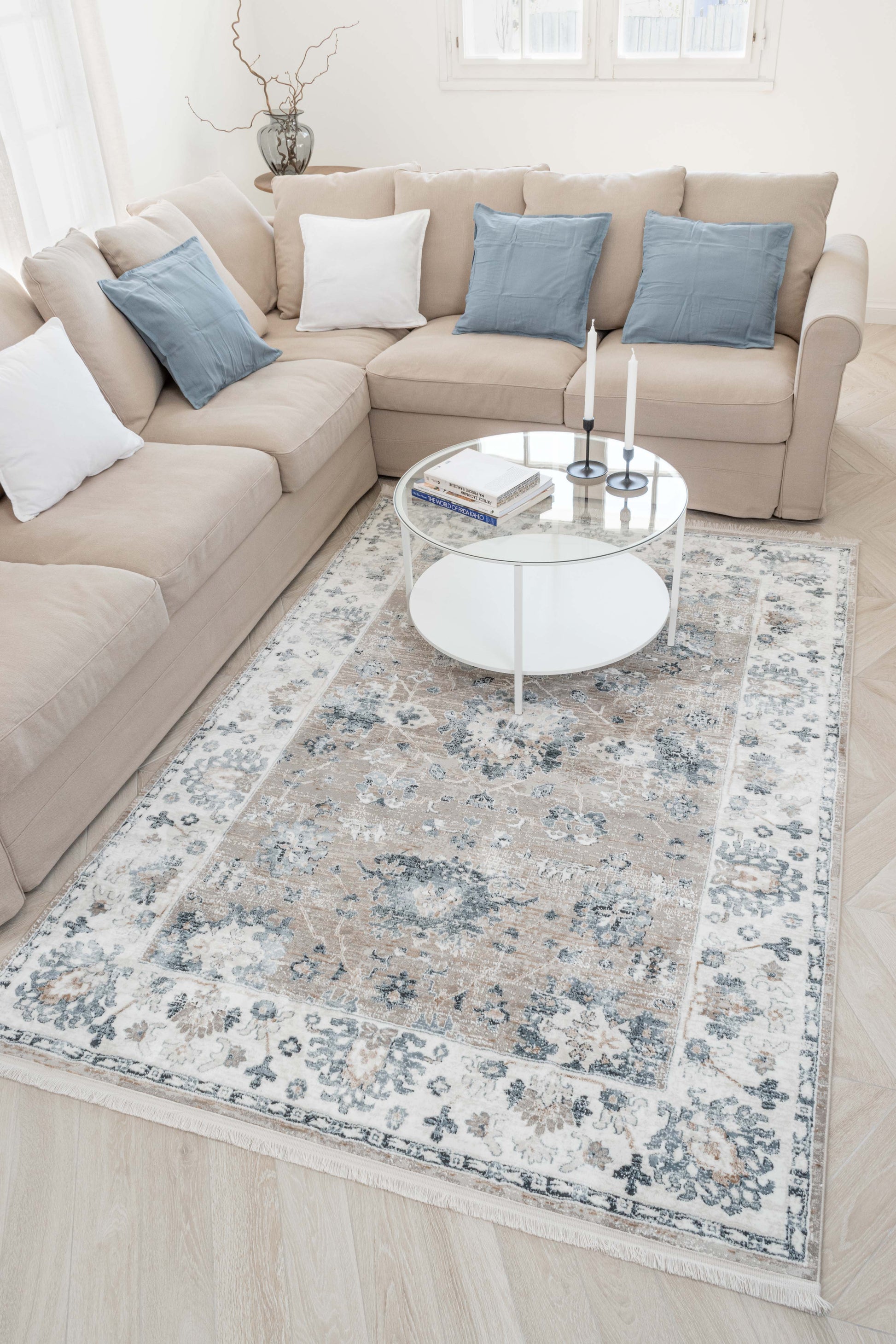 Tapis vintage motif oriental Nazar rugs