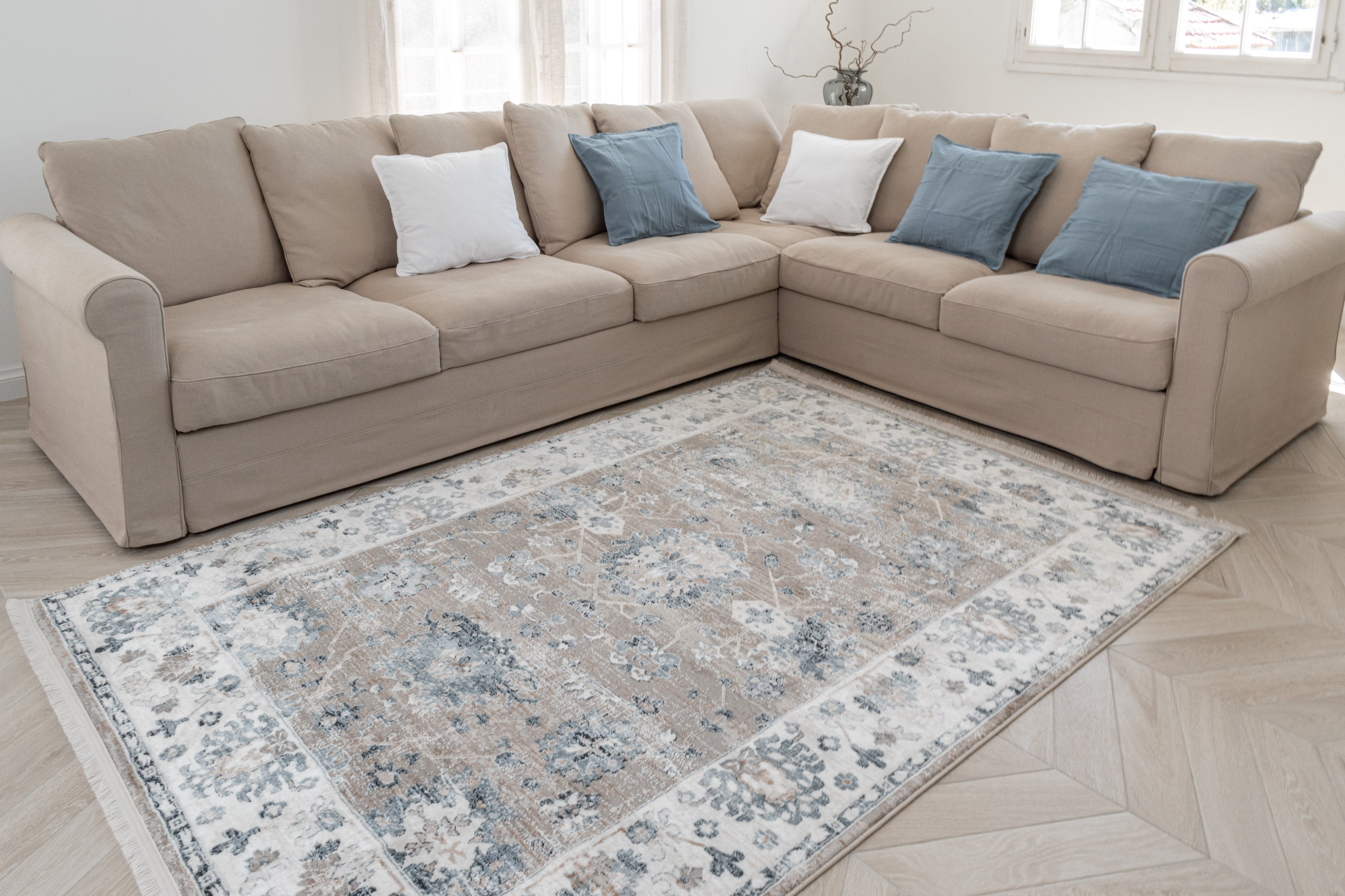 Tapis vintage motif oriental Nazar rugs